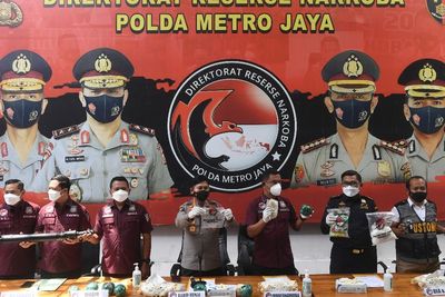 Rilis Pengungkapan Jaringan Narkoba Internasional, Ini Foto-fotonya