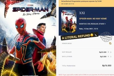 Gagal Nonton Spiderman: No Way Home karena Aplikasi Eror, Netizen Ngamuk hingga Trending