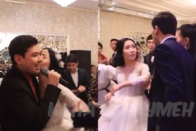 Cemburu Suaminya Peluk Mantan saat Resepsi, Wanita Ini Lakukan Hal Tak Terduga