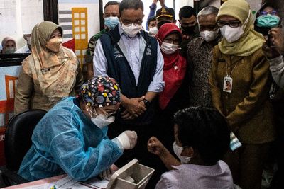 Vaksinasi COVID-19 Untuk Anak di Jakarta, Ini Foto-fotonya
