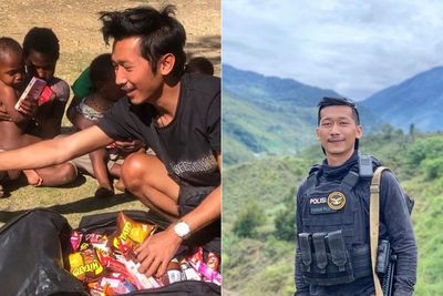 Mengenal Eko Putra, Brimob Ganteng yang Curi Perhatian karena Sifat Dermawannya