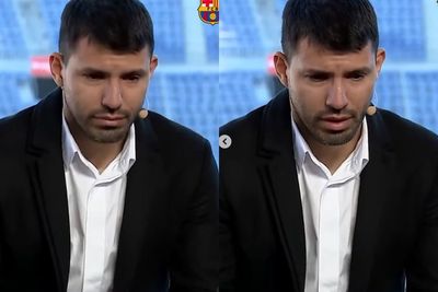 Sergio Aguero Menangis Saat Umumkan Pensiun karena Penyakit Jantung