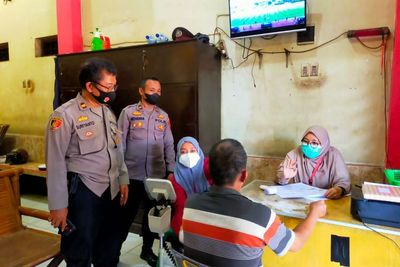 Meminimalkan Penyebaran Virus Corona, Tahanan Polres Asahan Divaksin