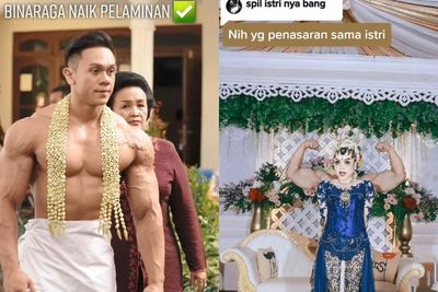 Momen Binaragawan Pamer Otot di Resepsi Pernikahan: Ini Nikahanku, Gimana Nikahanmu?