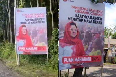 Baliho Puan Bertebaran di Pengungsian Korban Erupsi Semeru, Warga: Nyakitin Hati, Ya Allah