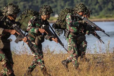 Debarkasi Pasukan Saat Latopsratmin 2021 di Lampung, Ini Foto-fotonya