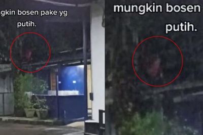 Pria ini Rekam Sosok Mengerikan Saat Malam Jumat, Diduga Kuntilanak Merah