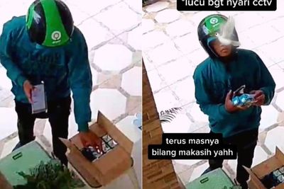 Momen Kurir Paket Cari CCTV untuk Bilang Terimakasih Usai Ambil Minuman Gratis