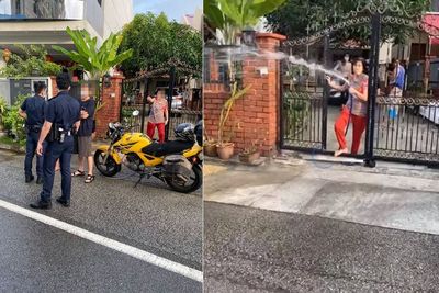 Tagih Utang ke Emak-emak, Debt Collector di Singapura Malah Disiram Pakai Selang Air