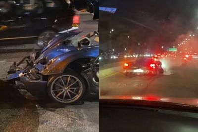 Mobil Pagani Huayra Pearl Kembali Alami Kecelakaan, Kali Ini Terjadi di Arab Saudi