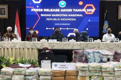 Sebanyak 115,1 Ton Ganja & 3,3 Ton Sabu-Sabu Disita BNN Selama 2021