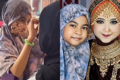 Anak 9 Tahun Ini Rias Wajah Bernuansa Bollywood, Hasilnya Bikin Terpukau