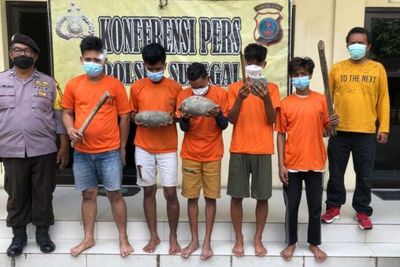 Polisi Tangkap Lima Anggota Geng Motor yang Bacok Warga di Sumut Saat Tawuran