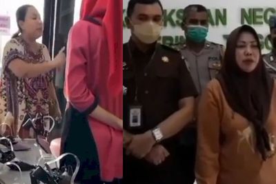 Usai Viral Ngaku Istri Kajari, Wanita Berdaster yang Ancam Karyawan Toko Minta Maaf
