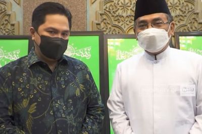Erick Thohir Temui Ketua Umum PBNU Gus Yahya, Bahas Peningkatan Pesantren