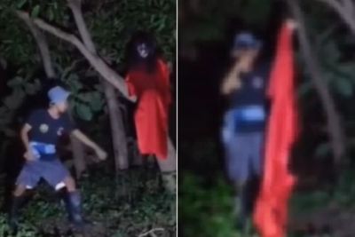 Viral Pemuda yang Tarik Sosok Diduga Kuntilanak Merah, Namun Tiba-Tiba Menghilang