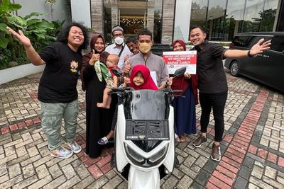 Ketiban Rezeki Nomplok, Driver Ojol yang Motornya Dicuri Penumpang Dihadiahi Nmax