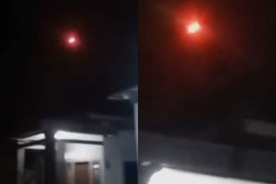 Viral Video Penampakan Bola Cahaya Merah di Langit, Diduga Mirip Banaspati