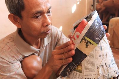 Sartono, Tunanetra yang Jadi Perajin Patung, Gimana Bikinnya?