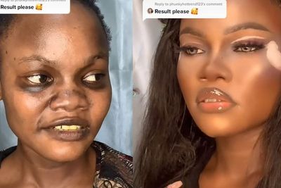Bikin Pangling, Trik Makeup Wanita Ini Bikin Wajahnya Terlihat seperti Barbie