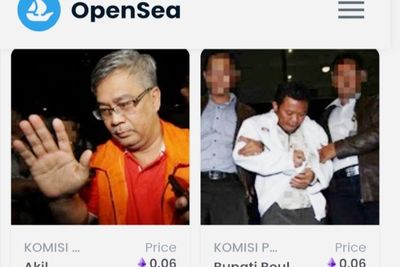 Efek Ghozali! Kini NFT Wajah Koruptor Dijual di OpenSea, Ada yang Mau Beli?