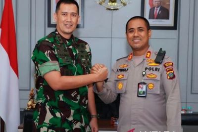Dandim 0208 Kunjungi Polres Asahan, Kapolres: Semoga TNI-POLRI semakin Kuat   