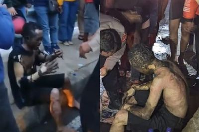 Viral Aksi Nekat Pria Bakar Diri di Depok, Beruntung Masih Dikasih Umur