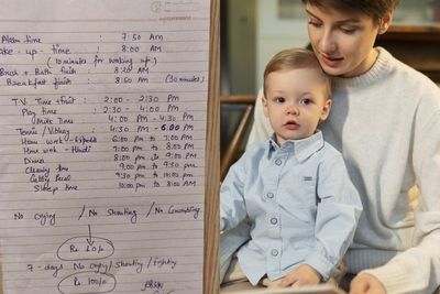 Agar Anak Disiplin, Pria Ini Bikin Jadwal Harian Putranya Cukup Ketat, Minum Susu Diatur