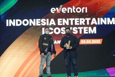 Raih Eventori Award 2022, Erick Thohir: Ini untuk Mereka yang Berjasa di Belakang Saya!