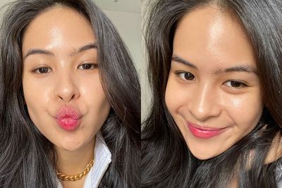 Penampilan Maudy Ayunda dengan Kulit Lembab Berpose Bibir Manyun, Dagu Lancipnya Jelas