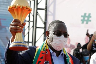 FOTO: Euforia Presiden Senegal Sambut Gelar Piala Afrika 2021