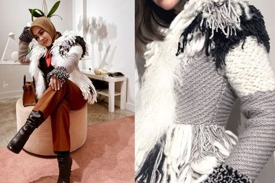 Mirip Sumbu Kompor, Ternyata Segini Harga Jaket Rajut Syahrini, Super Fantastis!