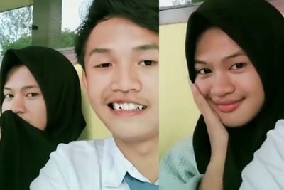 Viral Pelajar SMA Cantik Berhijab Tersenyum Manja, Begitu Dibuka Ternyata Begini Rupanya