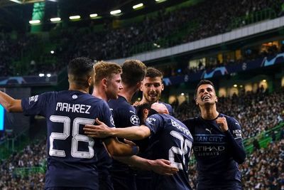 Sporting Vs Manchester City: The Citizens Pesta Gol