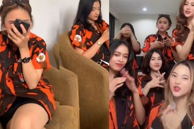 Viral Cewek-Cewek Cantik Pakai Seragam Ormas PP, Ada Juga yang Joget TikTok Kompak
