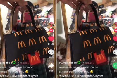 Kreatif! Pria Ini Sulap Paper Bag McDonald s Jadi Tas Mewah yang Punya Nilai Jual