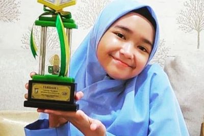 Harumkan Nama Indonesia, Qoriah Cilik dari Pekanbaru Juara 1 MTQ di Qatar