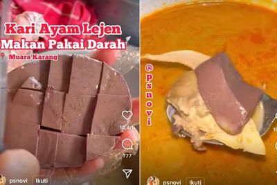 Viral! Warung Ini Sajikan Kari Ayam Pakai Darah yang Dibekukan, Bentuknya Mirip Puding