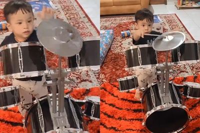 Gala Makin Aktif, Videonya saat Main Drum Bikin Netizen Gemas