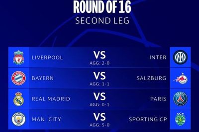 Jadwal Leg 2 Babak 16 Besar Liga Champions: Liverpool vs Inter hingga Real Madrid vs PSG