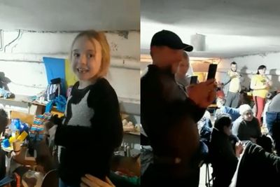 Gadis Ukraina Tuai Simpati Lantunkan Lagu Frozen Mengungsi di Bunker Bawah Tanah