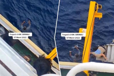Viral! Video Pria Tewas usai Nekat Lompat dari Kapal, Upaya Pertolongan Terhambat Ombak