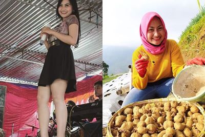 Potret Hijrah Novi Listiana, Biduan Dangdut Jadi Petani Berhijab Sejak Pandemi COVID-19