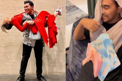 The Real Rich Aunty, Fuji Beri Hadiah Uang Segepok ke Manajernya yang Ulang Tahun