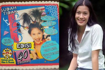 Genap 40 Tahun, Dian Sastro Dapat Kue Ultah Motif Cover Majalah Sudah Tidak GADIS