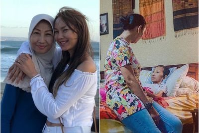 Sempat Berseteru, Kalina Ocktaranny Akhirnya Jenguk Mama Een: Mukanya Jutek Banget