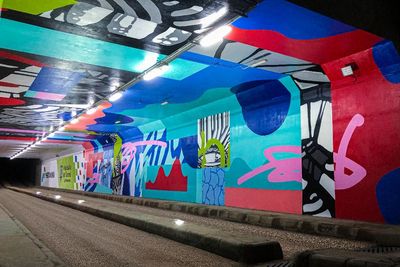 Keren! Mural di Dua Terowongan Sirkuit Mandalika, Kreasi Komunitas Graffiti Gardu House