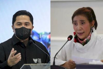 Erick Thohir Diprotes Susi Pudjiastuti saat Sidak di Paddock Pertamina Mandalika