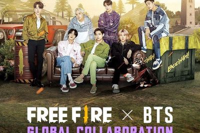 Kolaborasi dengan Free Fire, Tujuh Member BTS Ikut Desain Kostum dan Emote