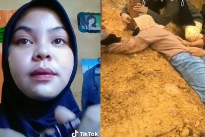 Kisah Pilu Gadis Cantik Menangis Memeluk Makam Ayahnya, Ternyata Anak Tunggal